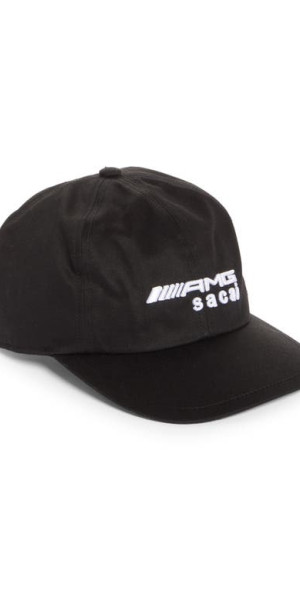 【sacai】Embroidered S Baseball Cap Sacai - AMG Embroidered Logo Baseball Cap in Black at Nordstrom
