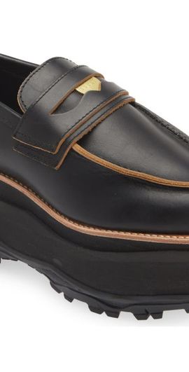 Sacai Sacai Platform Penny Loafer in Black at Nordstrom, Size 6Us
