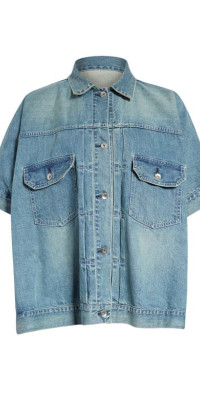 新品未使用】sacai  パフスリーブボレロ　デニム　2022ss カーディガン/ボレロ 全ての