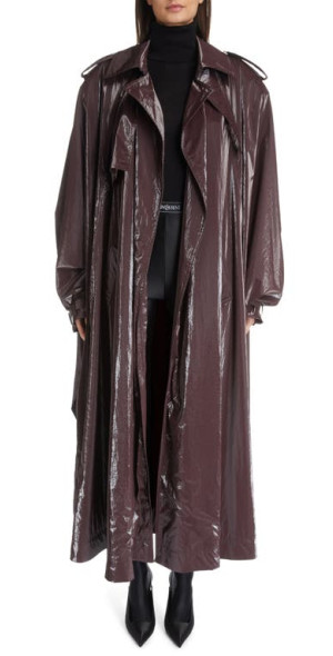 【新品/未使用】L’or ロル Irregular hem Cape Coat Shawl Lapel Faux Wool Coat 1137323 | LaneBryant