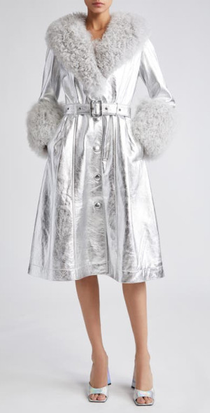 Saks Potts Fur Trimmed Coat Saks Potts Fur Coat 2025