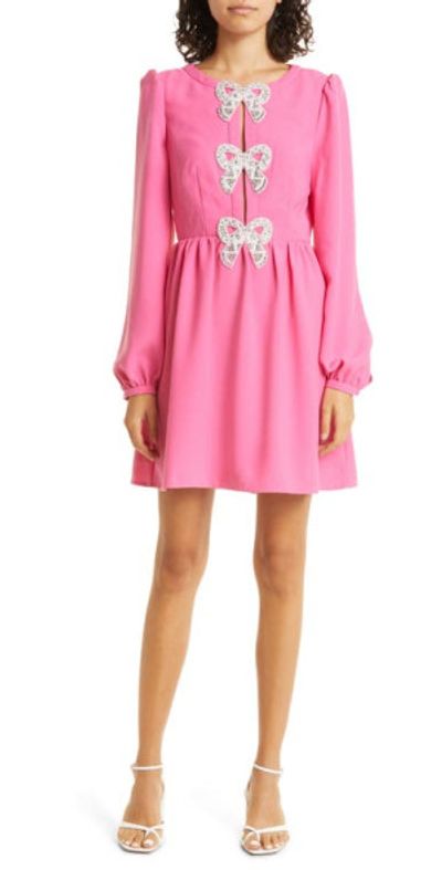 saloni long sleeve dress Claudia Midi Dress