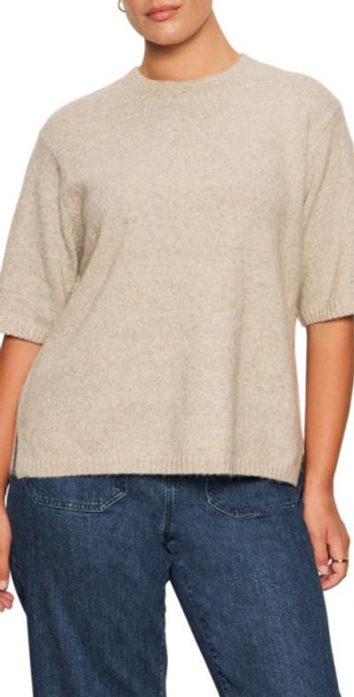 Sanctuary Sanctuary Perfect Sweater Tee in Heather Pink at Nordstrom, Size 1X