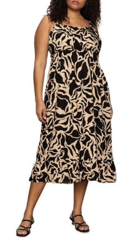 sundance midi dress Sundance Catalog Peach Floral Print 100% Silk Ruffle Midi Dress Size 10