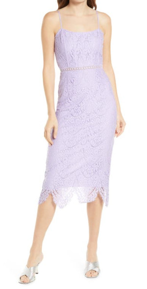 Nordstrom purple lace dress online