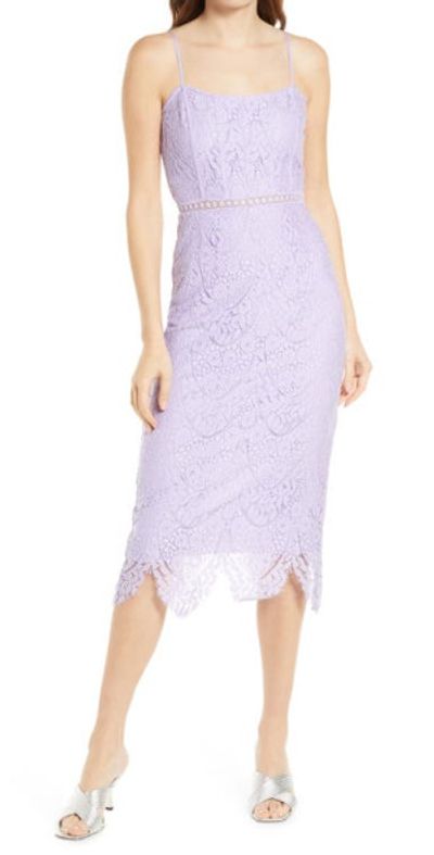 Saylor - Eizelle Sleeveless Lace Dress in Lavender at Nordstrom Saylor - Eizelle Sleeveless Lace Dress in Lavender at Nordstrom