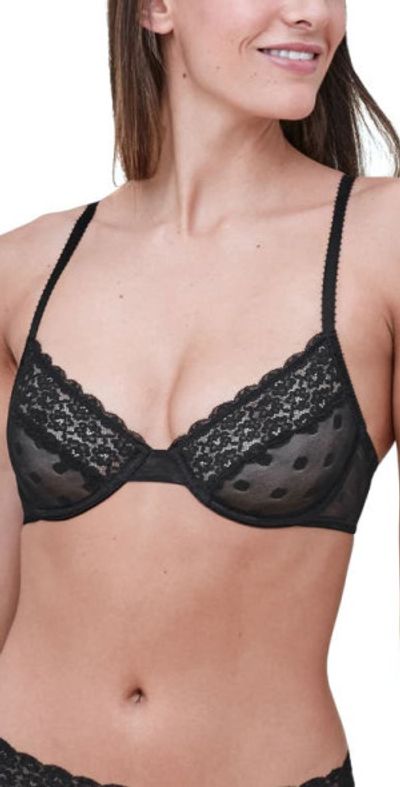 Skarlett Blue Skarlett Blue Dare Unlined Underwire Bra in Black at Nordstrom, Size 32B