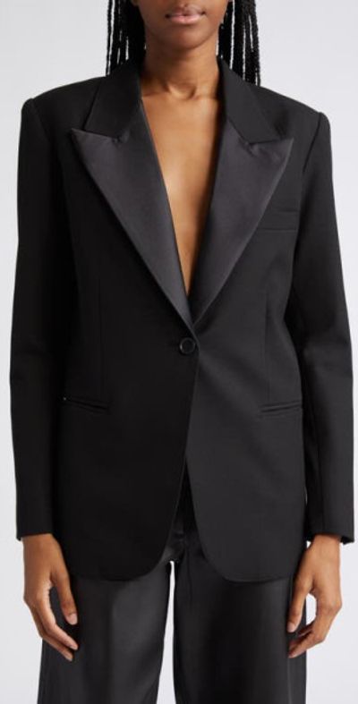 90s blazer dress Vintage 90s Black Double Breasted Blazer Mini Dress