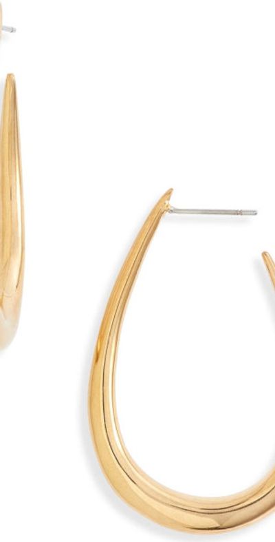 SOKO SOKO Mezi Maxi Hoop Earrings in Gold at Nordstrom