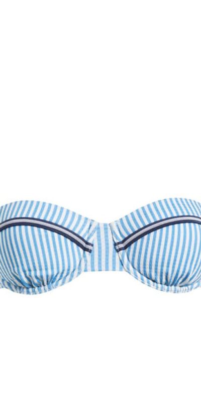 Solid & Striped Solid & Striped Juliette Bikini Top in French Blue X Brule Stripe at Nordstrom, Size X-Small