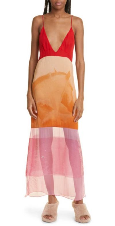 stella mccartney sequin dress sequin draped mini dress - black