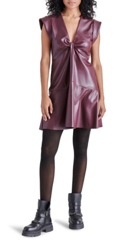 knee length dresses for ladies Beckett Rust Long Sleeve Mini Dress