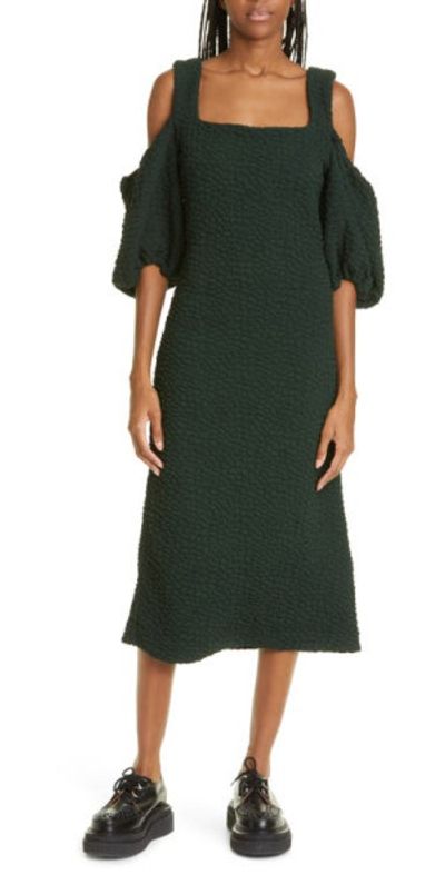 stine goya one shoulder dress Stine Goya Tini One Shoulder Velvet Dress In Black