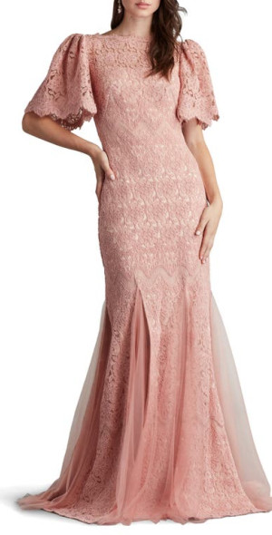 Pleated Gown Tadashi Shoji Pintuck Trumpet Dress Tadashi Shoji