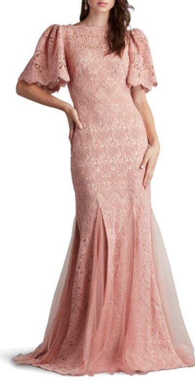 open lace back dress Tadashi Shoji CFI24314S - Short A-Line Dress main image 1