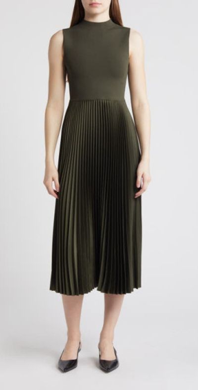 strapless open back dress Jacinto Pleated Mini Dress main image 1