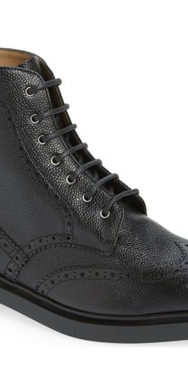 Thom Browne Thom Browne Classic Wingtip Lace-Up Boot in Black at Nordstrom, Size 8