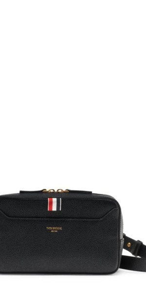 美品 Thom Browne Pebbled Leather Belt Bag Thom Browne - Pebbled Leather Belt Bag in Black at Nordstrom