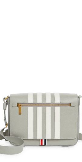 Thom Browne Thom Browne Reporter Messenger Bag in Light Grey at Nordstrom
