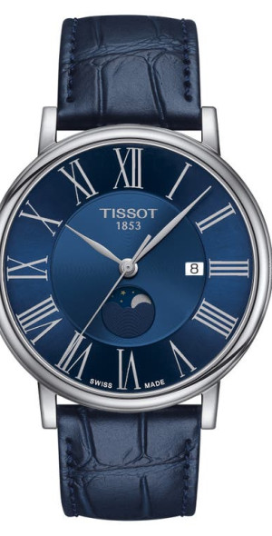 Tissot T Classic Carson Premium Automatic Lady Black Dial Silver Steel Strap Watch for Women - T122.207.11.051.00 main image 0