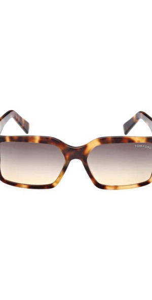 TOM FORD - Andres 56mm Square Sunglasses in Coloured Havana /Smoke