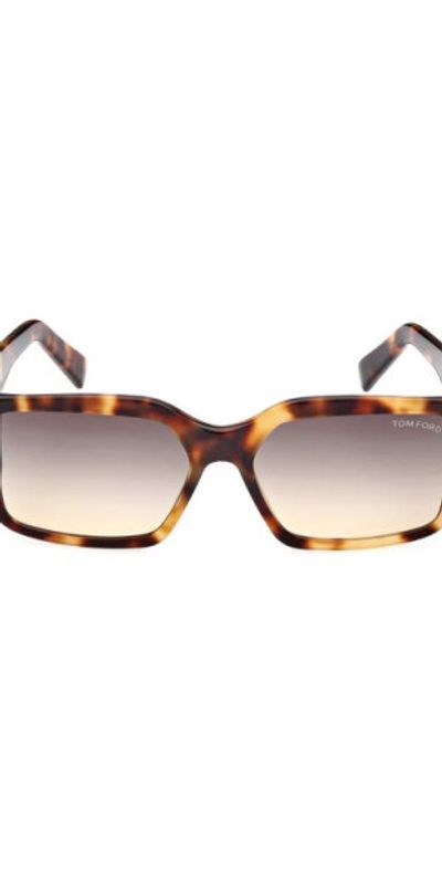 TOM FORD - Andres 56mm Square Sunglasses in Coloured Havana  display picture 1