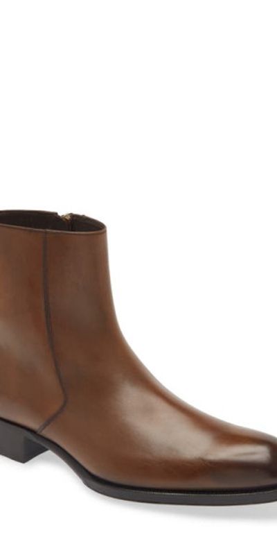 TOM FORD TOM FORD Edgar Ankle Boot in 1Y005 Bronze