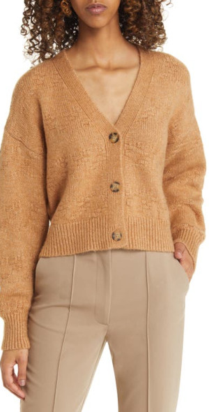 Nordstrom camel cardigan top