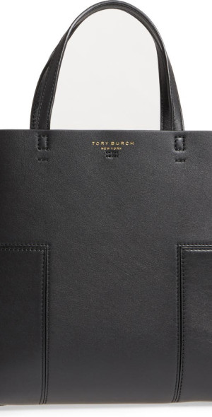 Mini Tote Black Tory Burch Block Tote Tory Burch Block-T Mini