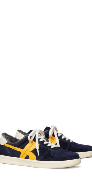 Tory Burch Hank Court Sneaker in Pilota /Goldfinch
