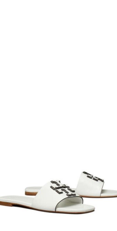 Tory Burch Tory Burch Ines Leather Slide Sandal in Gardenia at Nordstrom