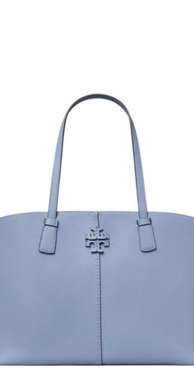 Tory Burch McGraw Leather Tote in Bluewood at Nordstrom