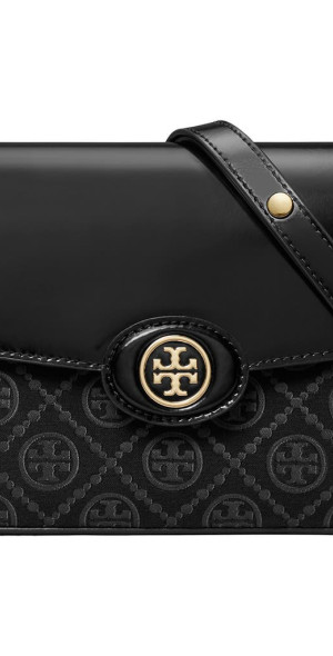 Tory Burch RobinsonT Monogram Jacquard Leather Convertible