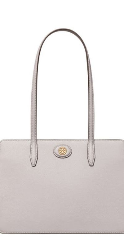 Tory Burch Gray Textured Leather Tote Tory Burch | Bags | Tory Burch Gray And Black Textured Tote  main image 3