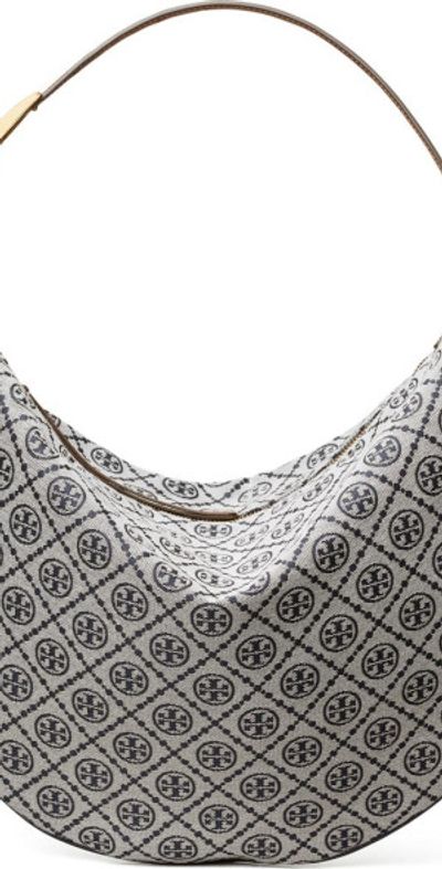 Tory Burch Tory Burch T Monogram Jacquard Balloon Bag in Tory Navy at Nordstrom