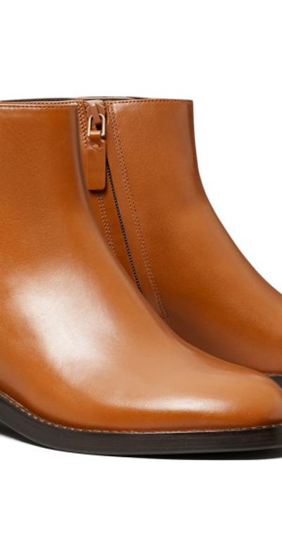 Tory Burch Tory Burch Turnlock Ankle Bootie in Sierra Cognac at Nordstrom, Size 6