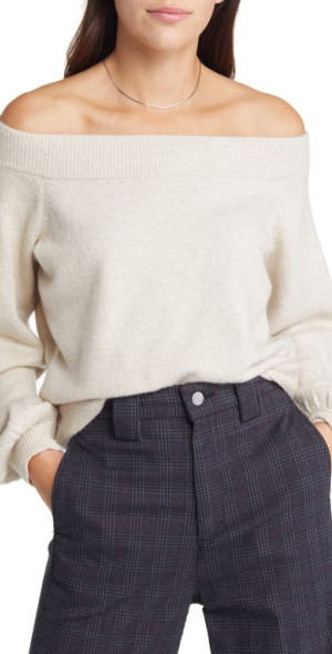 Shoulder Pullover Treasure And Bond Sweaters Treasure Bond Off The