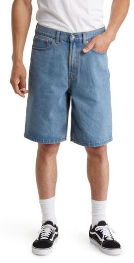 Vans Vans Check-5 Baggy Denim Shorts in Stonewash Blue