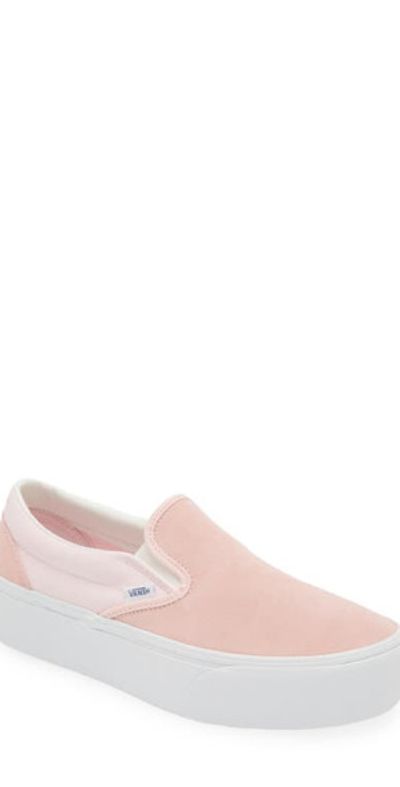 Vans Classic Slip-On Stackform Sneaker in Pink at Nordstrom