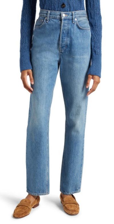 Veronica Beard Daniela Straight Leg Jeans in Wanderer Dust at