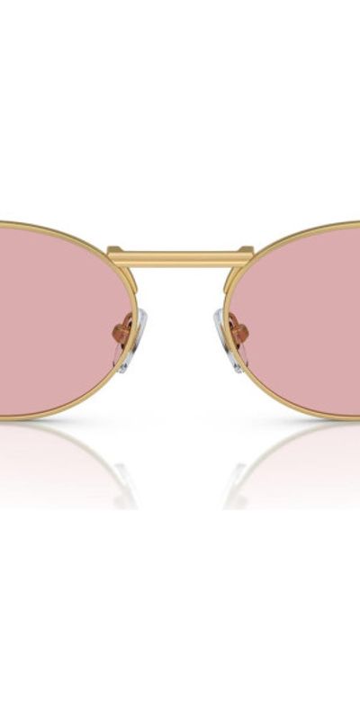 Versace Versace 56mm Oval Sunglasses in Matte Gold at Nordstrom