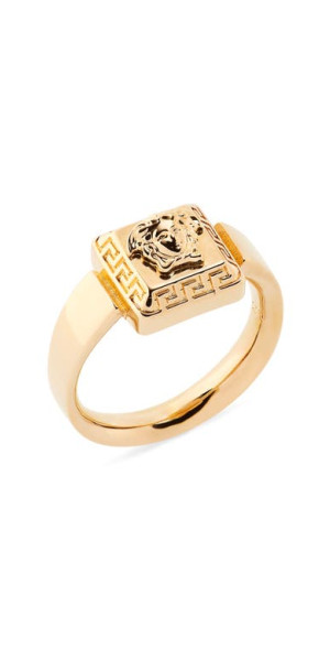 Versace - Men's Medusa Square Signet Ring in Gold at Nordstrom