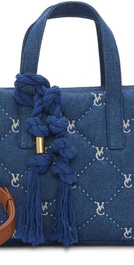 Vince Camuto Vince Camuto Barry Quilted Denim Top Handle Bag at Nordstrom