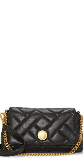 Vince Camuto Vince Camuto Kisho Quilted Leather Crossbody Bag in Black Sheep Hunter at Nordstrom