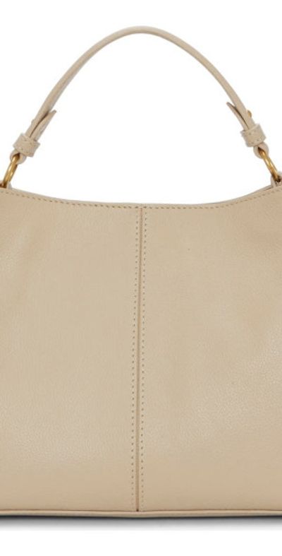 Vince Camuto Vince Camuto Sabra Bow Leather Satchel in Light Beige at Nordstrom