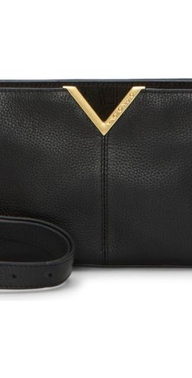 Vince Camuto Vince Camuto Tasha Leather Crossbody Bag in Black at Nordstrom