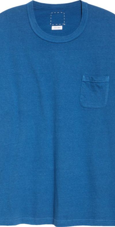 VISVIM VISVIM Jumbo Cotton Pocket T-Shirt in Light Indigo at Nordstrom, Size 2