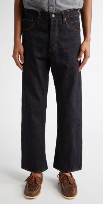 VISVIM - Social Sculpture 01 Wide Leg Jeans in Raw Mud at 