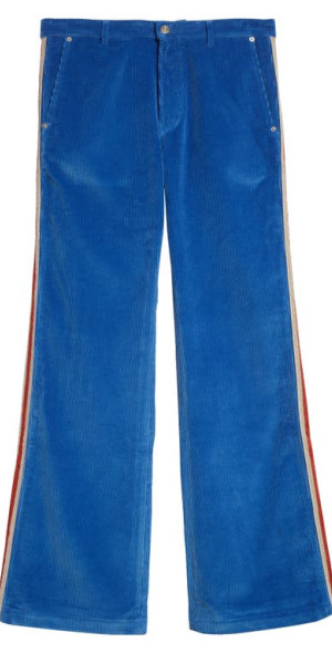 Wales Bonner AW20コーデュロイパンツ　30 Wales Bonner - Cymbal Crochet Track Stripe Corduroy Flare Pants in