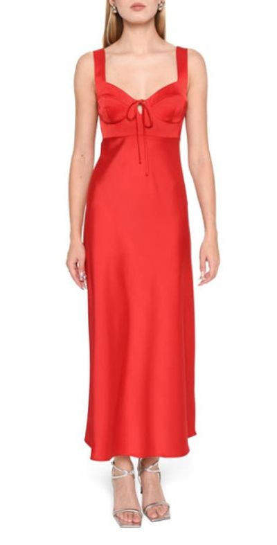open lace back dress Plus Size Siren Petal Draped main image 0